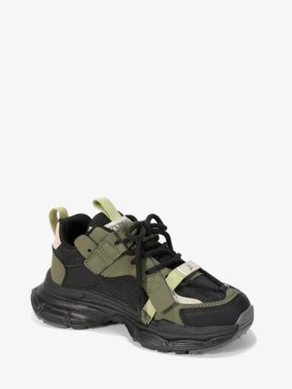Sports shoes #G575 black-khaki