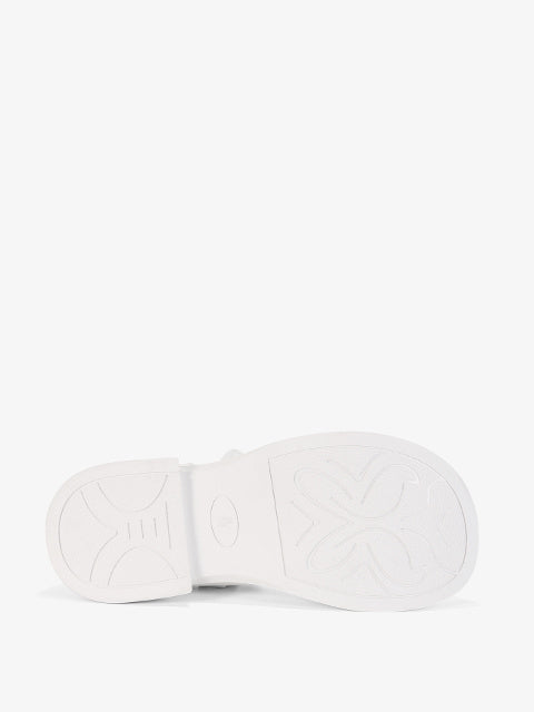 Fastening half-shoes #B1606P white