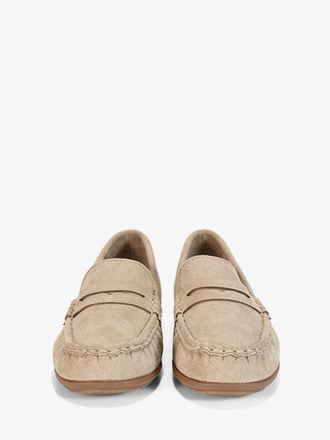 Slip-on shoes #N641 beige