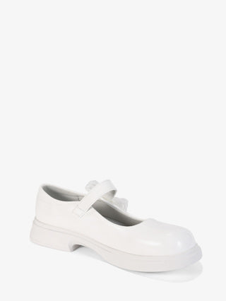 Fastening half-shoes #B1606P white