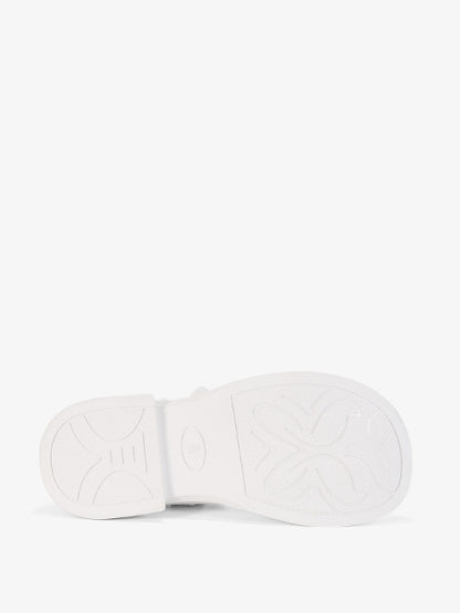 Fastening half-shoes #B1606P white