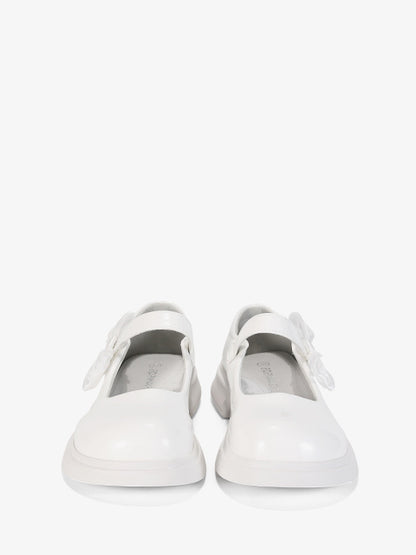 Fastening half-shoes #B1606P white