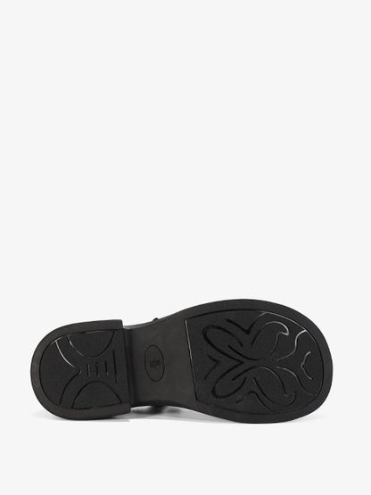 Fastening half-shoes #B1606P black