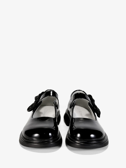 Fastening half-shoes #B1606P black
