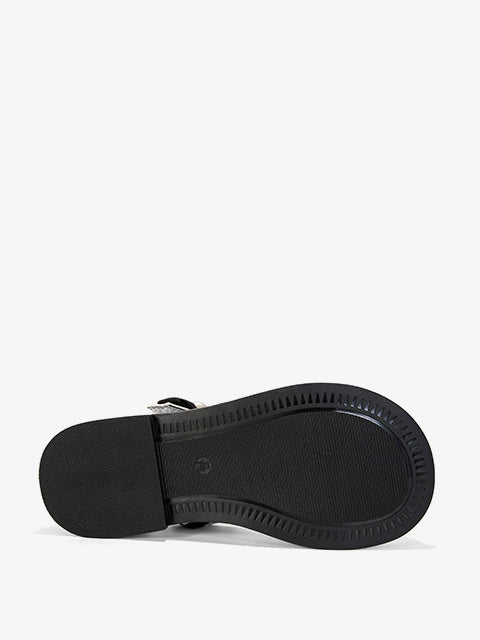 Fastening half-shoes #M522 beige