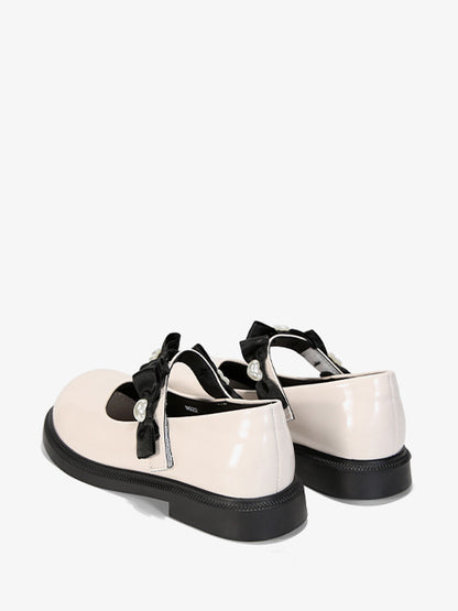 Fastening half-shoes #M522 beige