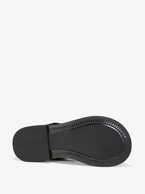 Fastening half-shoes #M522 black