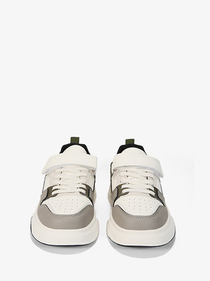 Sneakersy niskie #T868 khaki