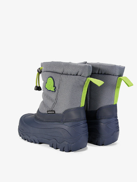 Snow boots for girls #HD480 black-pink