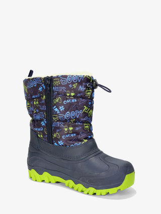 Snow boots for girls #HD484 granatowe