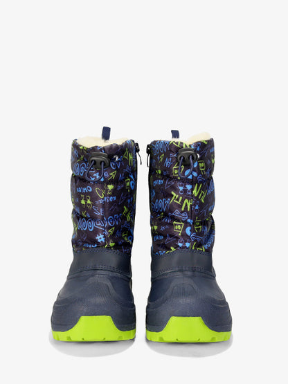 Snow boots for girls #HD484 granatowe