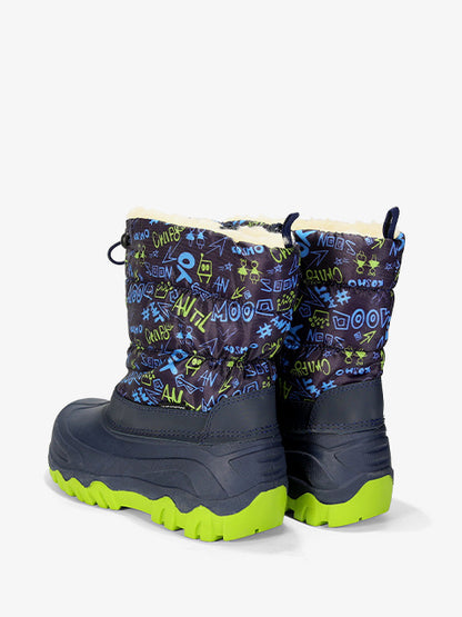 Snow boots for girls #HD484 granatowe