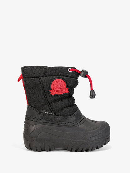 Snow boots for girls/dziewczynki #HD480 black-pink