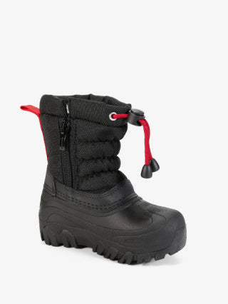 Snow boots for girls/dziewczynki #HD480 black-pink