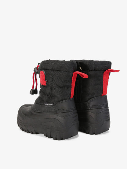Snow boots for girls/dziewczynki #HD480 black-pink