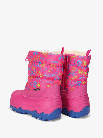 Snow boots for girls #HD484 pink